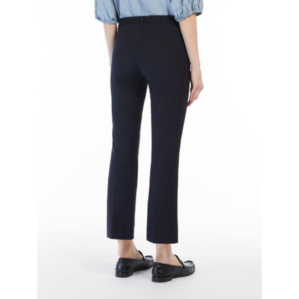 Stretch Cotton Blend Trousers - Image 2