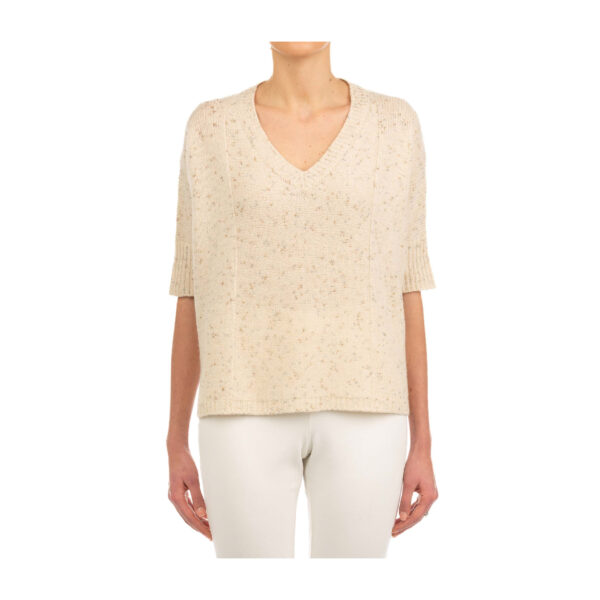 Beige Pull V neck