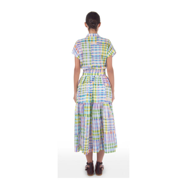 Dress With Belt Pastel Squares - Image 2