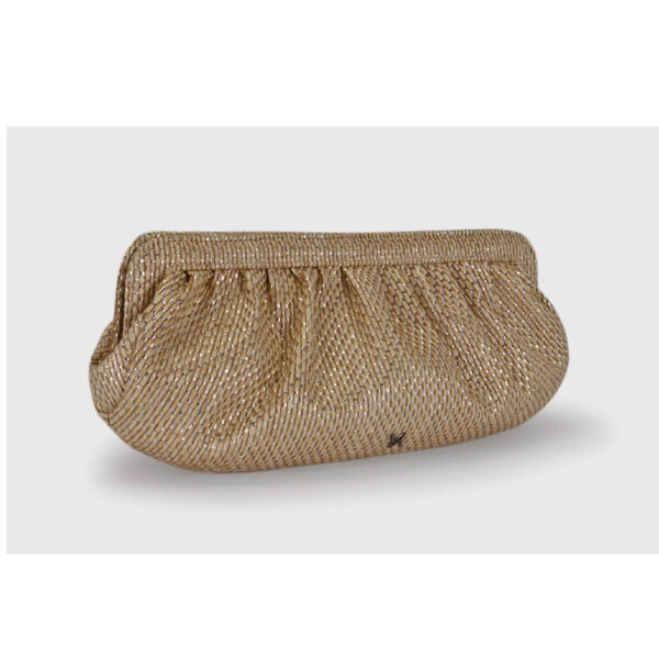 Barcelona Raffia Camel Clutch