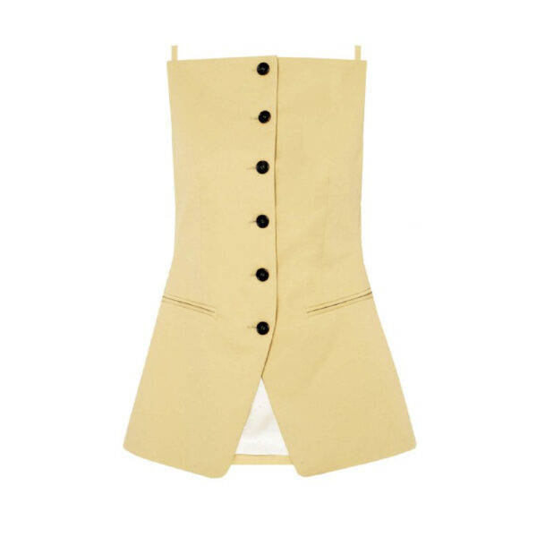 Cotton Gabardine Waistcoat