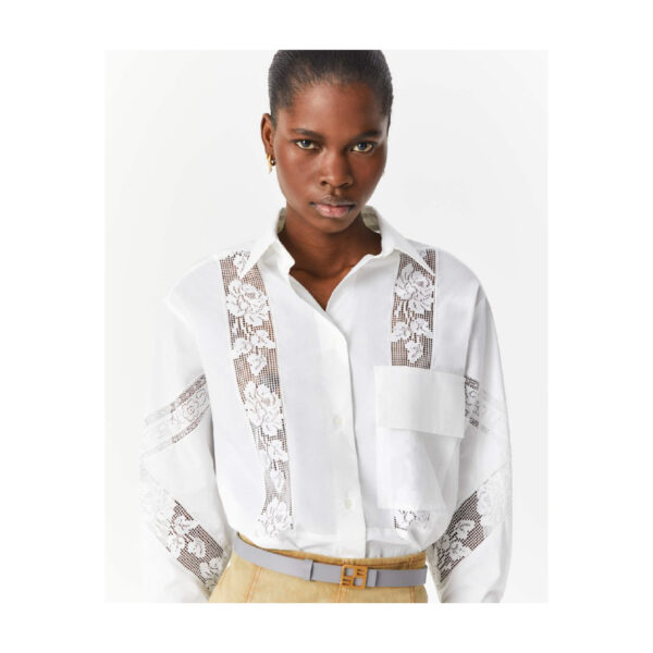 Shirt With Lace Inserts - Image 2