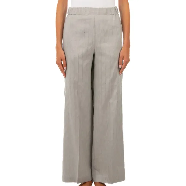 Pinstripe Sequins Trousers