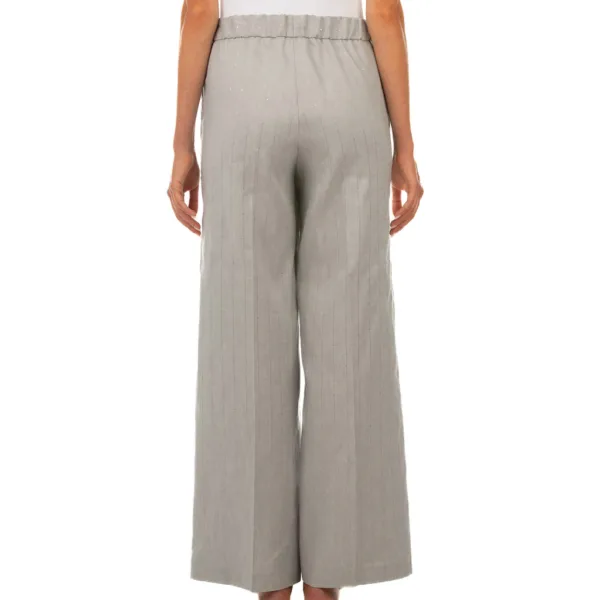 Pinstripe Sequins Trousers - Image 2