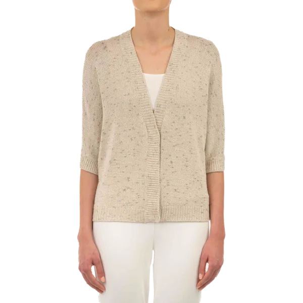 Lurex Cardigan Corto