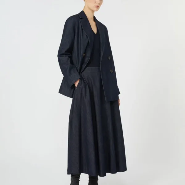 Flared denim skirt Cecile