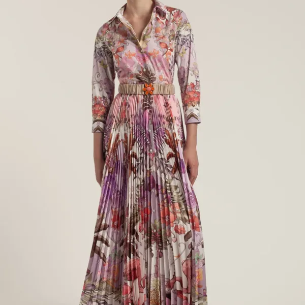 Sara Roka TOSCA105 pink flamingo print