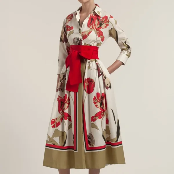 Sara Roka Midi Dress ELENAT85/B wrap