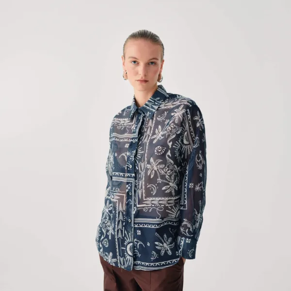Beatrice B Printed Georgett Shirt