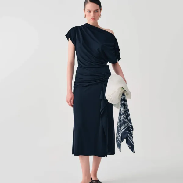 Beatrice B Midi Skirt Jersey with Ruffle