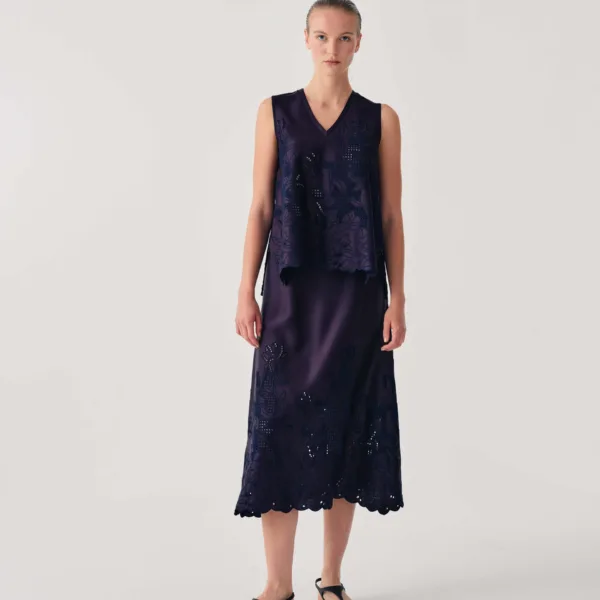 Beatrice B Midi Skirt Embroidery