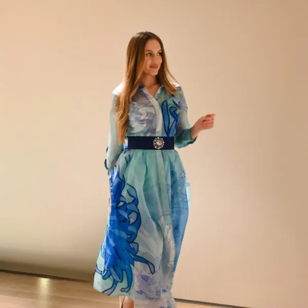 Sara Roka Midi Dress Maria Edna - Organza