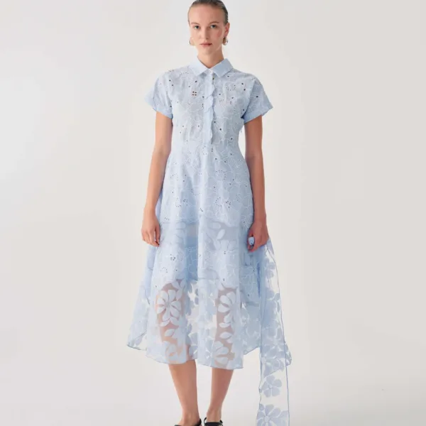 BeatriceB Blue Broderie Anglaise Dress