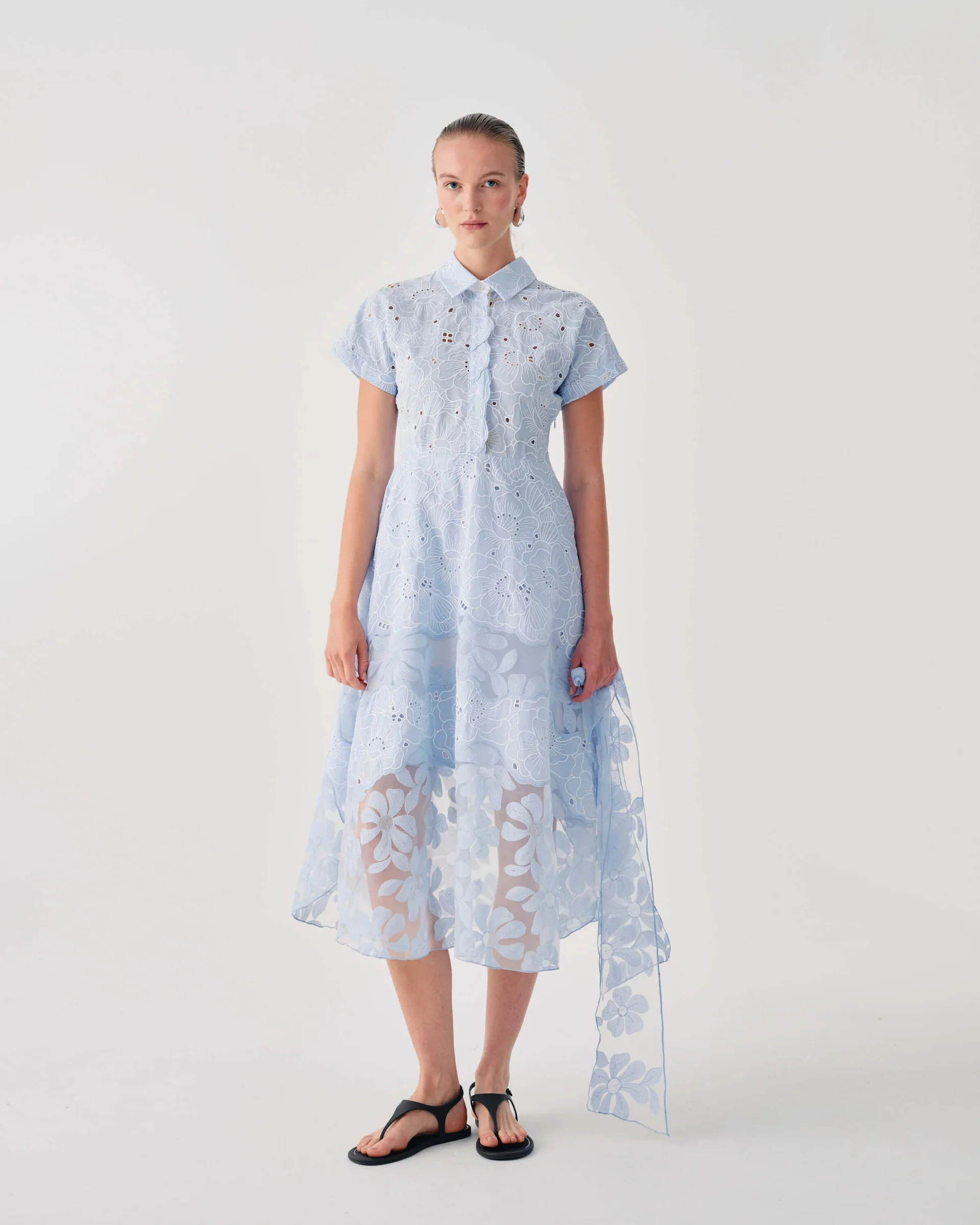 BeatriceB Blue Broderie Anglaise Dress