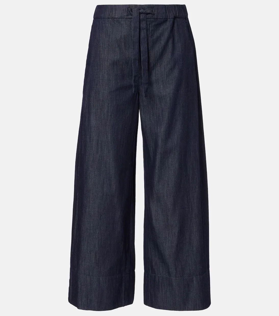Max Mara Jour cotton chambray wide-leg pants - Image 4